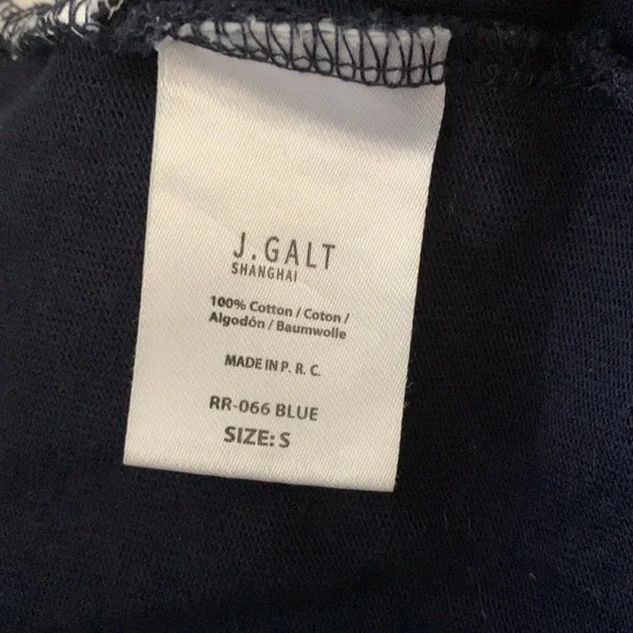 John Galt Los Angeles Sweatshirt Navy Size S - Picture 3 of 4